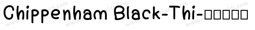 Chippenham Black-Thi字体转换